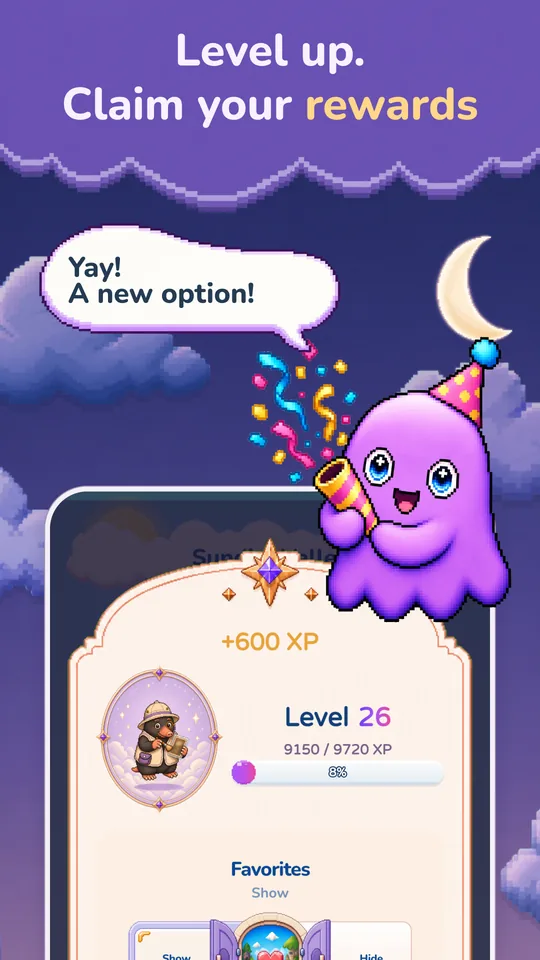 Picmori: levels and rewards